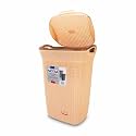 Nayasa Rope 60 Liters Plastic Laundry Basket for Clothes with Lid | Laundry Bag for Clothes | Laundry Basket Plastic | Clothes Basket | Multipurpose Basket for Storage | Light Brown