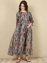 Nayo Women Maxi Multicolor Full Length Dress