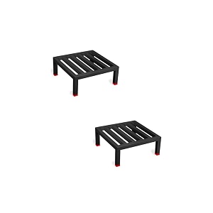 nayra square plants stand set of 2 stands black iron stand for heavy gamla and planter stand for home garden and balconyset-2