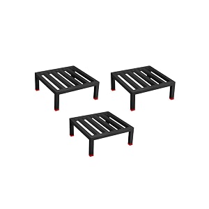 nayra square plants stand set of 3 stands black iron stand for heavy gamla and planter stand for home garden and balconyset-3