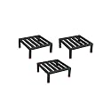 NAYRA Square Plants Stand Set of 3 Stands| Black Iron Stand For Heavy Gamla and Planter |Stand for Home Garden and Balcony(Set-3)