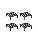 NAYRA Square Plants Stand Set of 4 Stands| Black Iron Stand For Heavy Gamla and Planter |Stand for Home Garden and Balcony(Set-4)
