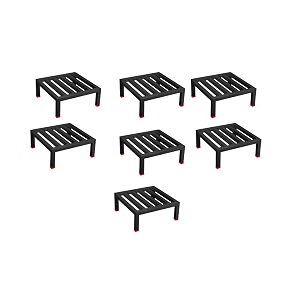 nayra square plants stand set of 7 stands black iron stand for heavy gamla and planter stand for home garden and balconyset-7