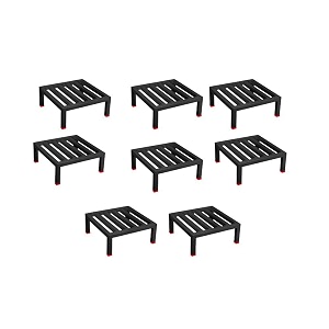 nayra square plants stand set of 8 stands black iron stand for heavy gamla and planter stand for home garden and balconyset-8
