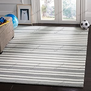 handmade geometrical pattern woollen rugs 1 inch thick pile4x6 feet color multi