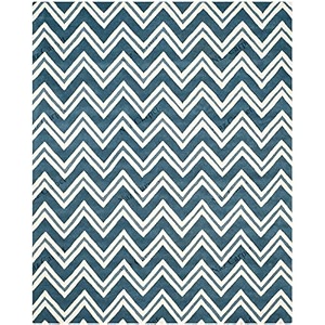 handmade geometrical pattern woollen rugs 1 inch thick pile 8x8 feet square color multi