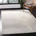 Handmade Geometrical Pattern Woollen Rugs 1 inch Thick Pile (5x5 Feet Round) Color Multi