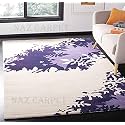 Handmade Geometrical Pattern Woollen Rugs 1 inch Thick Pile (5x5 Feet Square) Color Multi