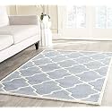 Handmade Geometrical Pattern Woollen Rugs 1 inch Thick Pile (8x11 Feet) Color Multi