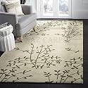 Handmade Geometrical Pattern Woollen Rugs 1 inch Thick Pile (7x7 Feet Round) Color Multi