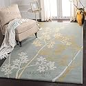 Handmade Geometrical Pattern Woollen Rugs 1 inch Thick Pile (3x6 Feet) Color Multi