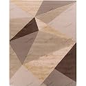 Handmade Geometrical Pattern Woollen Rugs 1 inch Thick Pile(4x6 Feet) Color Multi