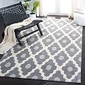 Handmade Geometrical Pattern Woollen Rugs 1 inch Thick Pile (6x8 Feet) Color Multi