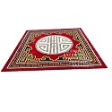 Handmade Geometrical Pattern Woollen Rugs 1 inch Thick Pile (9x12 Feet) Color Multi