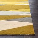 Handmade Geometrical Pattern Woollen Rugs 1 inch Thick Pile (8x8 Feet Square) Color Multi