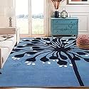 Handmade Geometrical Pattern Woollen Rugs 1 inch Thick Pile (7x7 Feet Round) Color Multi