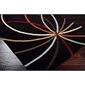 Handmade Geometrical Pattern Woollen Rugs 1 inch Thick Pile (8x8 Feet Square) Color Multi