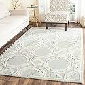 Handmade Geometrical Pattern Woollen Rugs 1 inch Thick Pile (7x7 Feet Round) Color Multi