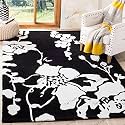 Handmade Geometrical Pattern Woollen Rugs 1 inch Thick Pile(4x6 Feet) Color Multi