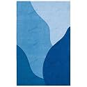 Handmade Geometrical Pattern Woollen Rugs 1 inch Thick Pile (7x7 Feet Square) Color Multi