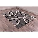 Handmade Geometrical Pattern Woollen Rugs 1 inch Thick Pile (8x11 Feet) Color Multi