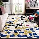 Handmade Geometrical Pattern Woollen Rugs 1 inch Thick Pile (12 X 15) Feet Color Multi