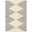 Handmade Geometrical Pattern Woollen Rugs 1 inch Thick Pile (6x8 Feet) Color Multi