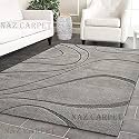 Handmade Geometrical Pattern Woollen Rugs 1 inch Thick Pile (6x8 Feet) Color Multi