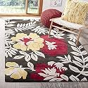 Handmade Geometrical Pattern Woollen Rugs 1 inch Thick Pile (8x8 Feet Square) Color Multi
