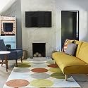 Handmade Geometrical Pattern Woollen Rugs 1 inch Thick Pile (5x5 Feet Round) Color Multi