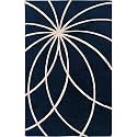 Handmade Geometrical Pattern Woollen Rugs 1 inch Thick Pile (5x5 Feet Round) Color Multi