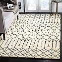 Handmade Geometrical Pattern Woollen Rugs 1 inch Thick Pile (8x11 Feet) Color Multi