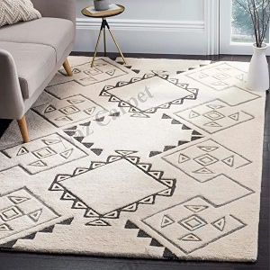 handwoven handtufted area rugs 1 inch thick pile 12 x 18 feet color multi