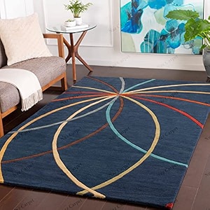 handwoven handtufted area rugs 1 inch thick pile 12 x 15 feet color multi