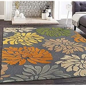 handwoven handtufted area rugs 1 inch thick pile 10 x 13 feet color multi