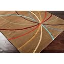 New Handmade Bhutan (Kargil) Pattern Classical Woollen Rugs 1 inch Thick Pile (6x6 Feet Round) Color Multi