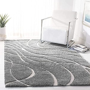 naze modern export quality micro fiber shaggy carpet runner for hall room guest room bedroom etccolor-grey ivoryhl size 5x7 feet152x215 cm