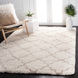 naze modern export quality micro fiber shaggy carpet runner for hall room guest room bedroom etccolor- ivory beige ii size 5x7 feet152x215 cm
