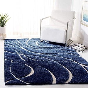 naze modern export quality micro fiber shaggy carpet runner for hall room guest room bedroom etccolor-blue hl size 5x8 feet152x245 cm