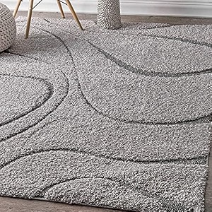 naze modern export quality micro fiber shaggy carpet runner for hall room guest room bedroom etccolor-grey n grey size 4x6 feet123x185 cm