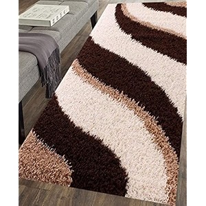 naze modern export quality micro fiber shaggy carpet runner for hall room guest room bedroom etccolor- multi color size 2x6 feet60x185 cm