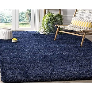 naze modern export quality micro fiber shaggy carpet runner for hall room guest room bedroom etccolor-blue size 3x5 feet92x152 cm