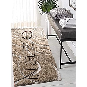 naze modern export quality micro fiber shaggy carpet runner for hall room guest room bedroom etccolor-mouse hl size 2x6 feet60x185 cm
