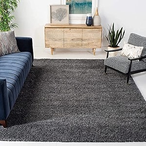 naze modern export quality micro fiber shaggy carpet runner for hall room guest room bedroom etccolor-dark grey size 5x7 feet152x215 cm