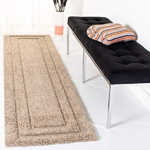 naze modern export quality micro fiber shaggy carpet runner for hall room guest room bedroom etccolor- mouse hl color size 2x6 feet60x185 cm
