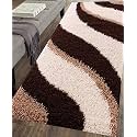 Naze Modern Export Quality Micro Fiber Shaggy Carpet, Runner for Hall, Room, Guest Room, Bedroom etcColor-. Multi Color Size 5x8 feet(152x245 cm)