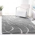 Naze Modern Export Quality Micro Fiber Shaggy Carpet, Runner for Hall, Room, Guest Room, Bedroom etcColor-Grey IvoryH/L Size 5x7 feet(152x215 cm)