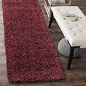 Naze Modern Export Quality Micro Fiber Shaggy Carpet, Runner for Hall, Room, Guest Room, Bedroom etcColor-Maroon Size2x4 feet (60x120 cm)