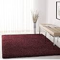 Naze Modern Export Quality Micro Fiber Shaggy Carpet, Runner for Hall, Room, Guest Room, Bedroom etcColor-Maroon Size 5x7 feet(152x215 cm)