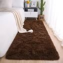 Naze Modern Export Quality Micro Fiber Shaggy Carpet, Runner for Hall, Room, Guest Room, Bedroom etcColor-Coffee Size 5x7 feet(152x215 cm)